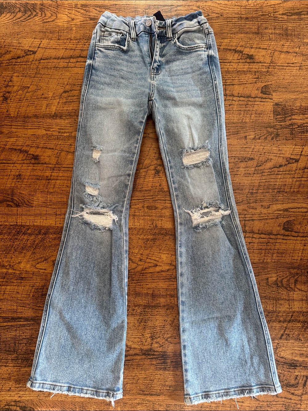Flying Monkey Youth Distressed High Rise Bootcut Jeans - Size 12